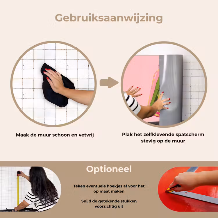 Spatscherm keuken - Augurken - Pot - Schaduw - Roze — 8