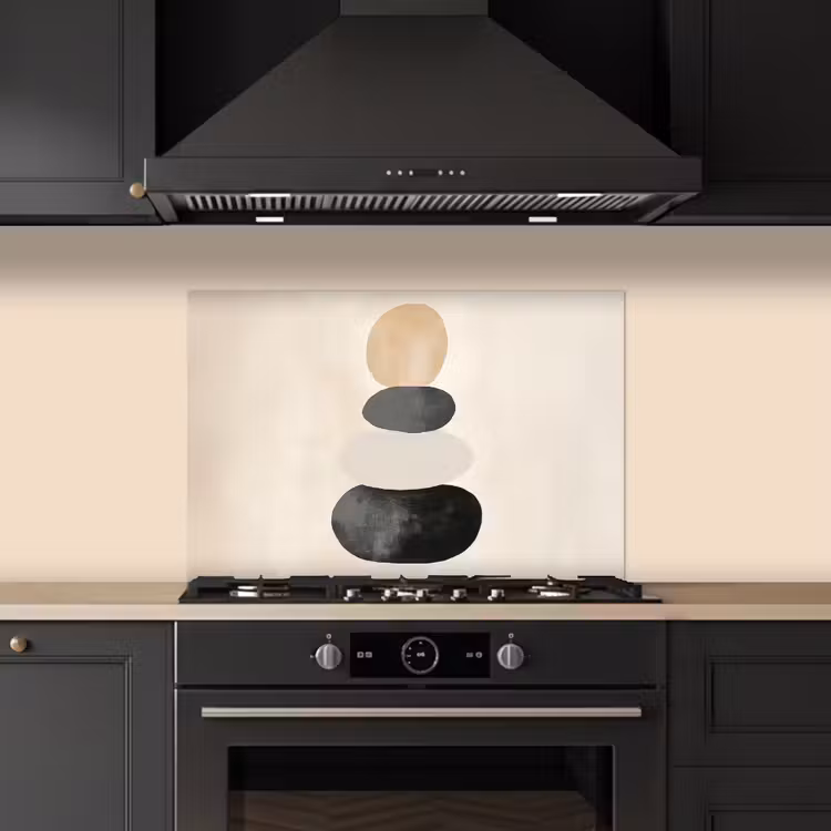 Spatscherm keuken - Japandi - Wabi sabi - Beige — 2