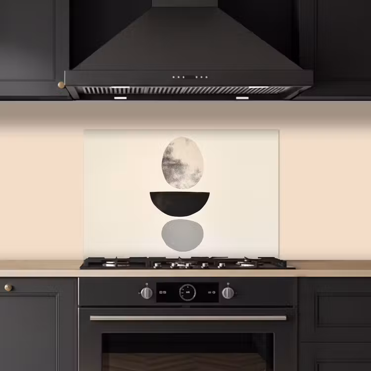 Spatscherm keuken - Beige - Japandi - Wabi sabi — 2