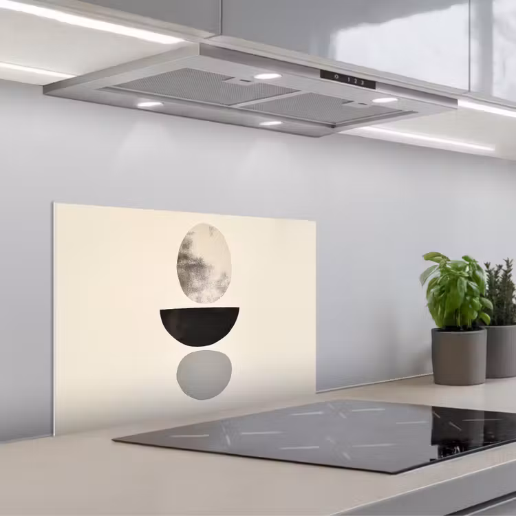 Spatscherm keuken - Beige - Japandi - Wabi sabi — 5