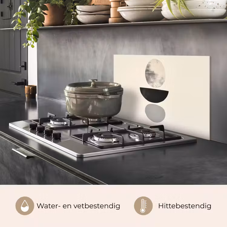 Spatscherm keuken - Beige - Japandi - Wabi sabi — 7