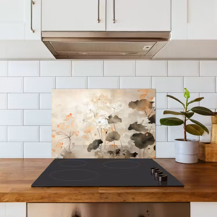 Spatscherm keuken - Bloemen - Japandi - Wabi sabi — 6