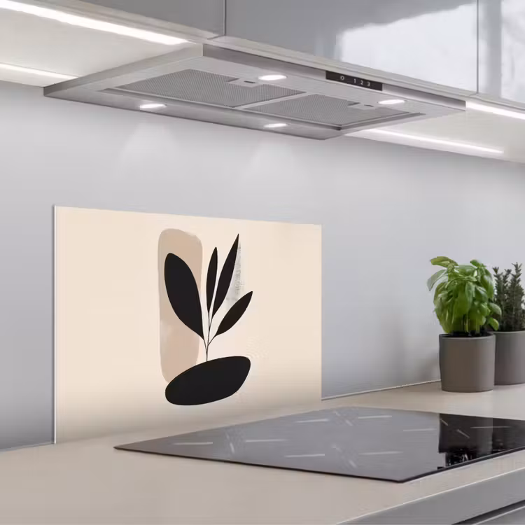 Spatscherm keuken - Plant - Beige - Japandi — 5
