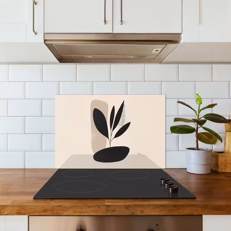 Spatscherm keuken - Plant - Beige - Japandi — 6