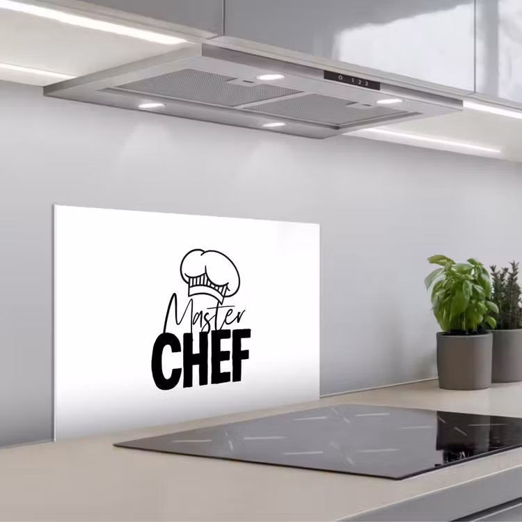 Spatscherm keuken - Keuken - Koken - Bakken - Chef - Master Chef - Kok - Tekst — 5