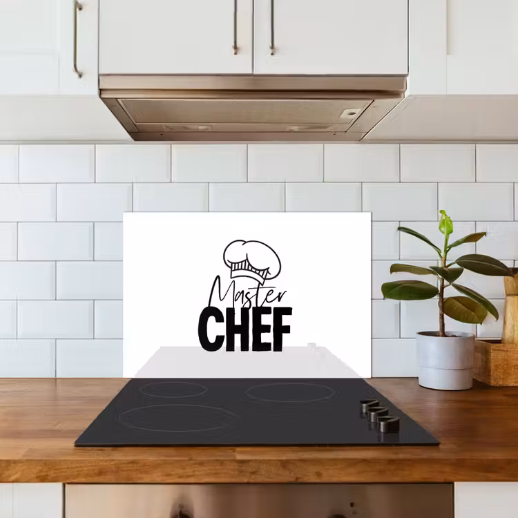 Spatscherm keuken - Keuken - Koken - Bakken - Chef - Master Chef - Kok - Tekst — 6