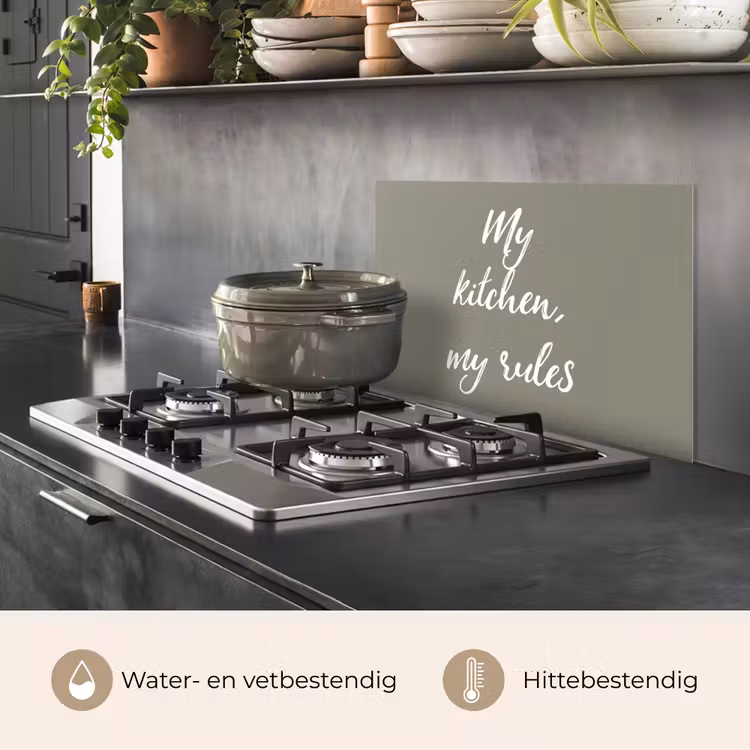Spatscherm keuken - My kitchen, my rules - Spreuken - Quotes — 7