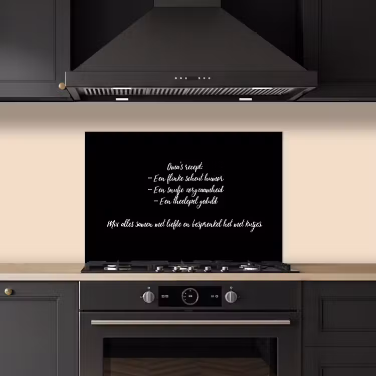 Spatscherm keuken - Oma's recept - Koken - Quotes - Spreuken - Oma — 2