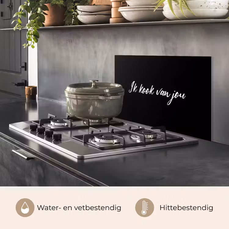 Spatscherm keuken - Quotes - Spreuken - Ik kook van jou - Liefde - Partner — 7