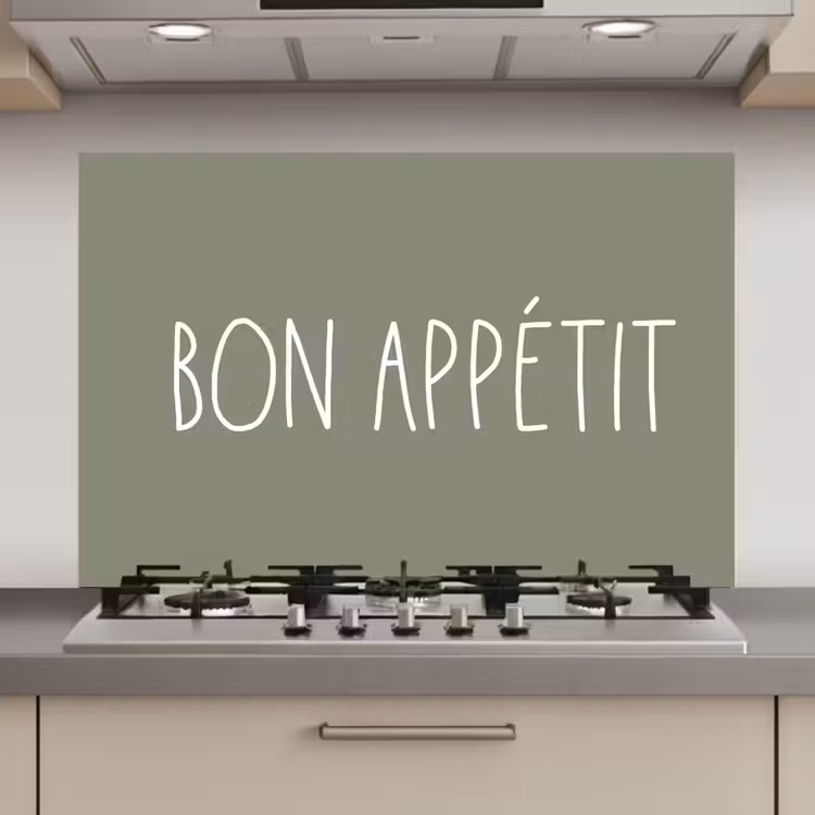 Spatscherm keuken - Spreuken - Bon appétit - Quotes - Eet smakelijk - Eten — 1