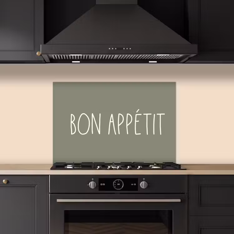 Spatscherm keuken - Spreuken - Bon appétit - Quotes - Eet smakelijk - Eten — 2