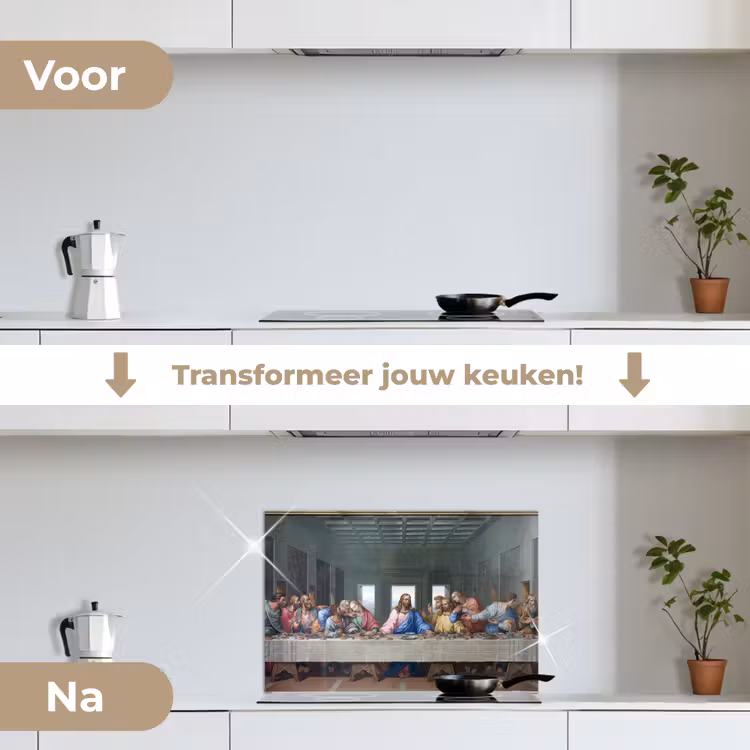 Spatscherm keuken - Het laatste avondmaal - Leonardo da Vinci — 3
