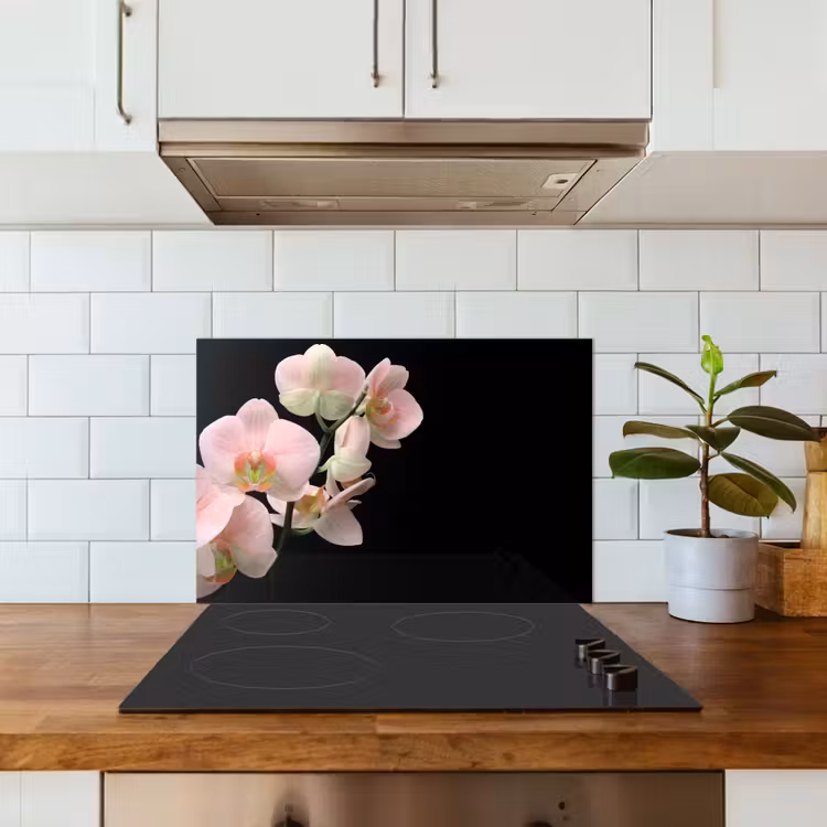 Spatscherm keuken - Orchidee - Bloemen - Roze - Stilleven - Flora — 6