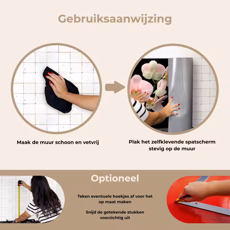 Spatscherm keuken - Orchidee - Bloemen - Roze - Stilleven - Flora — 8