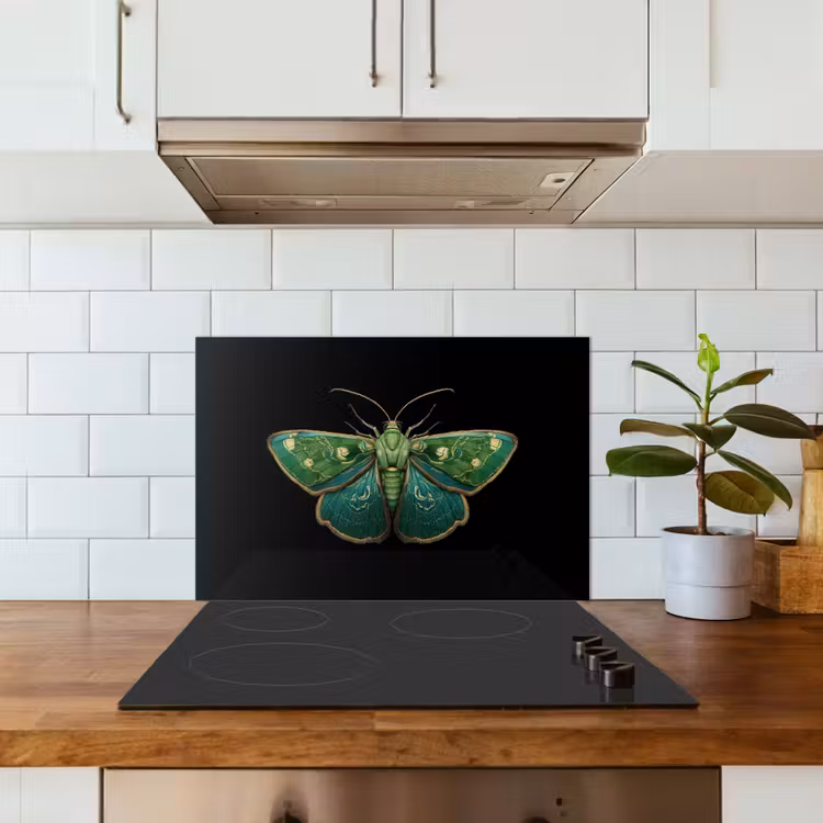 Spatscherm keuken - Mot - Levendig - Groen — 6