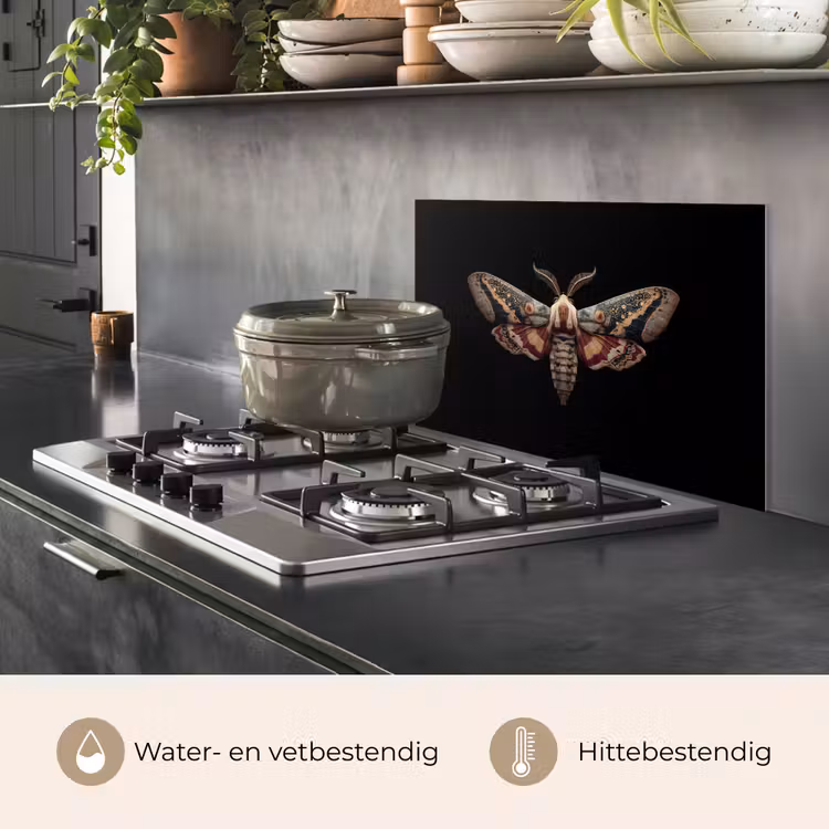 Spatscherm keuken - Mot - Oosterse patronen - Sierlijk — 7