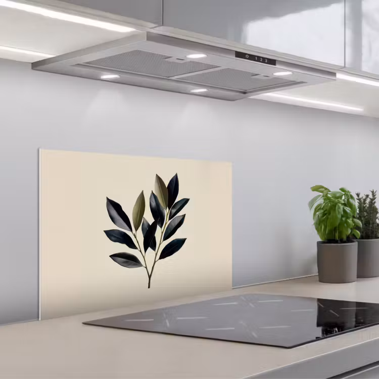 Spatscherm keuken - Ovaal - Olijfgroen - Simpel — 5