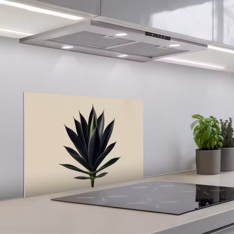 Spatscherm keuken - Agaveplant - Symmetrisch - Groen — 5