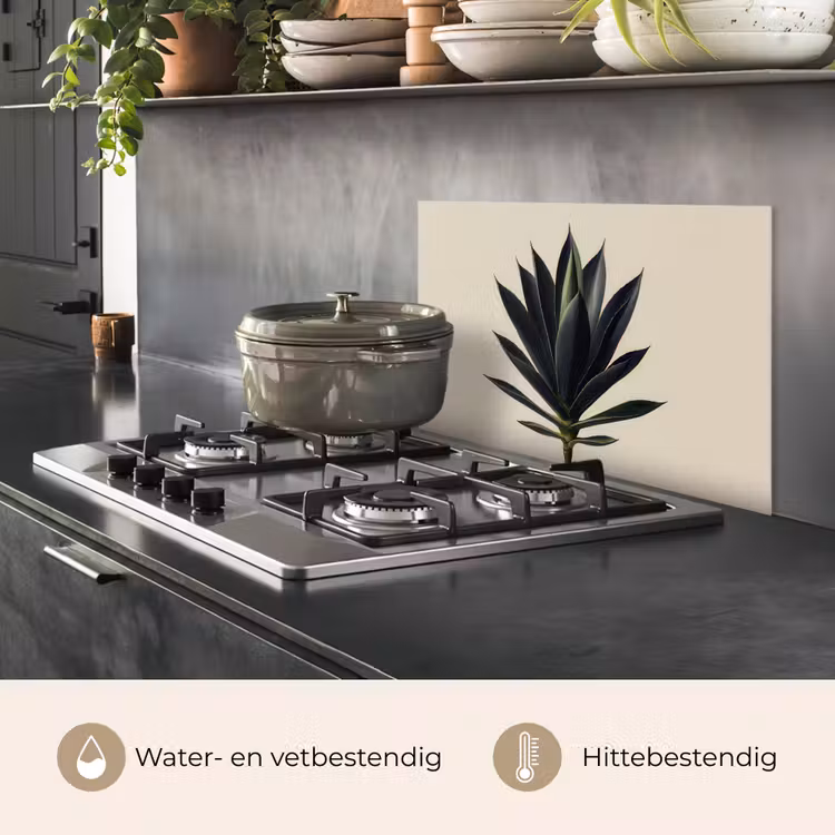 Spatscherm keuken - Agaveplant - Symmetrisch - Groen — 7
