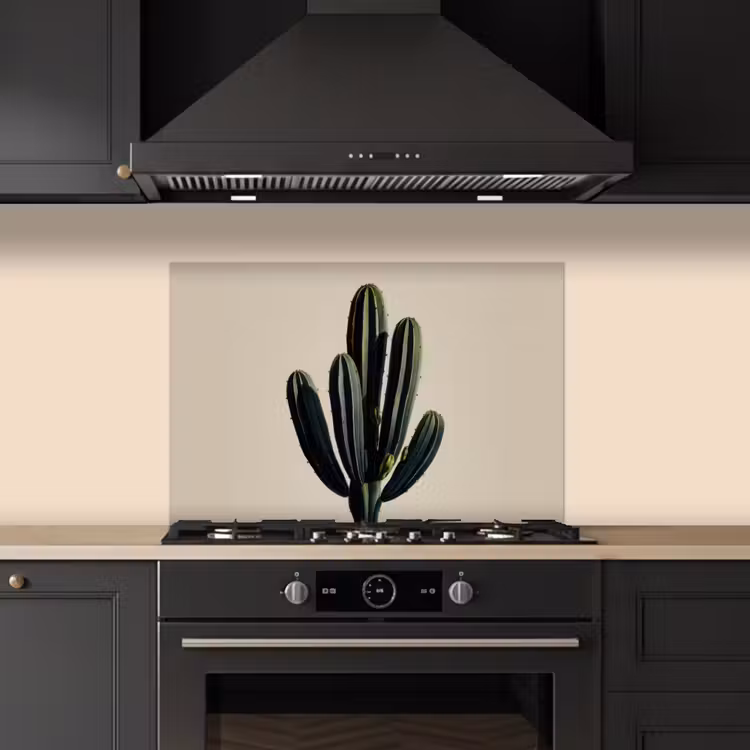 Spatscherm keuken - Cactus - Subtiel - Groen — 2