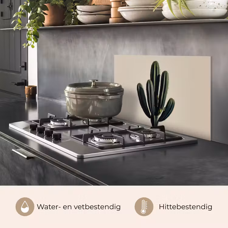Spatscherm keuken - Cactus - Subtiel - Groen — 7