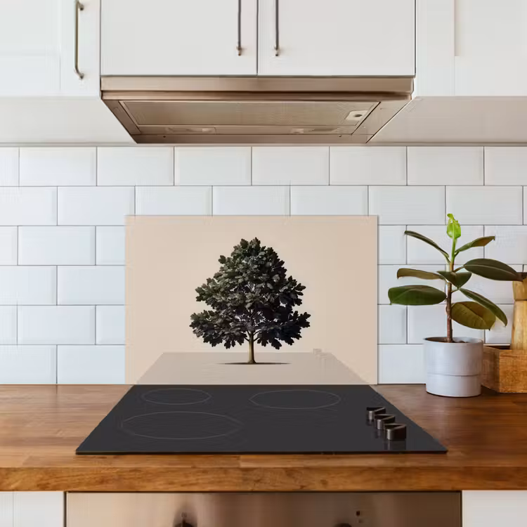 Spatscherm keuken - Eikenboom - Schaduw - Egaal — 6