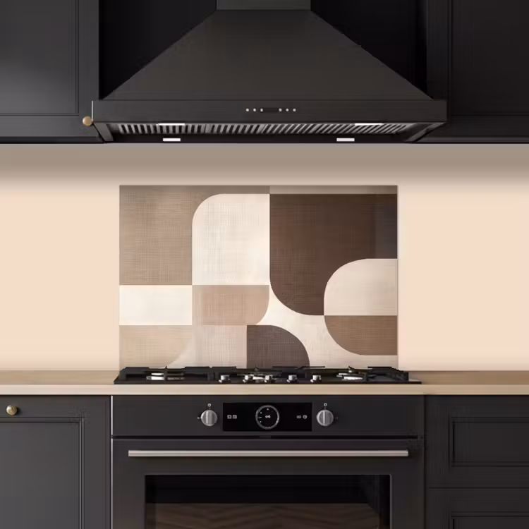 Spatscherm keuken - Geometrisch - Geweven structuur - Modern — 2