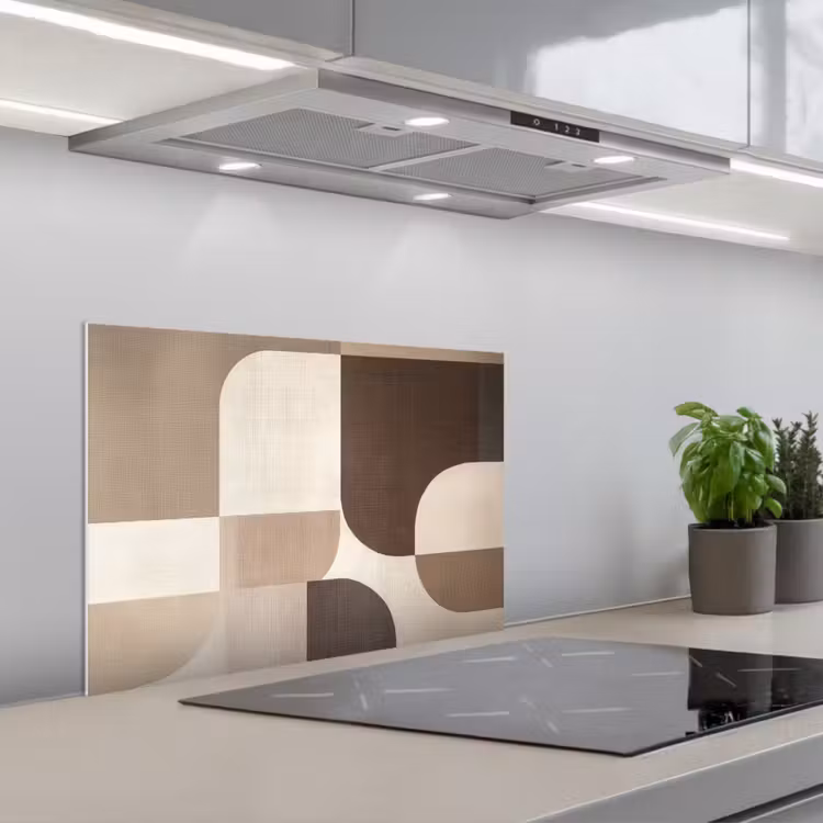 Spatscherm keuken - Geometrisch - Geweven structuur - Modern — 5