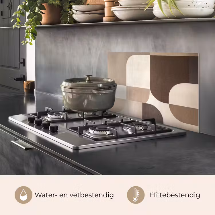 Spatscherm keuken - Geometrisch - Geweven structuur - Modern — 7