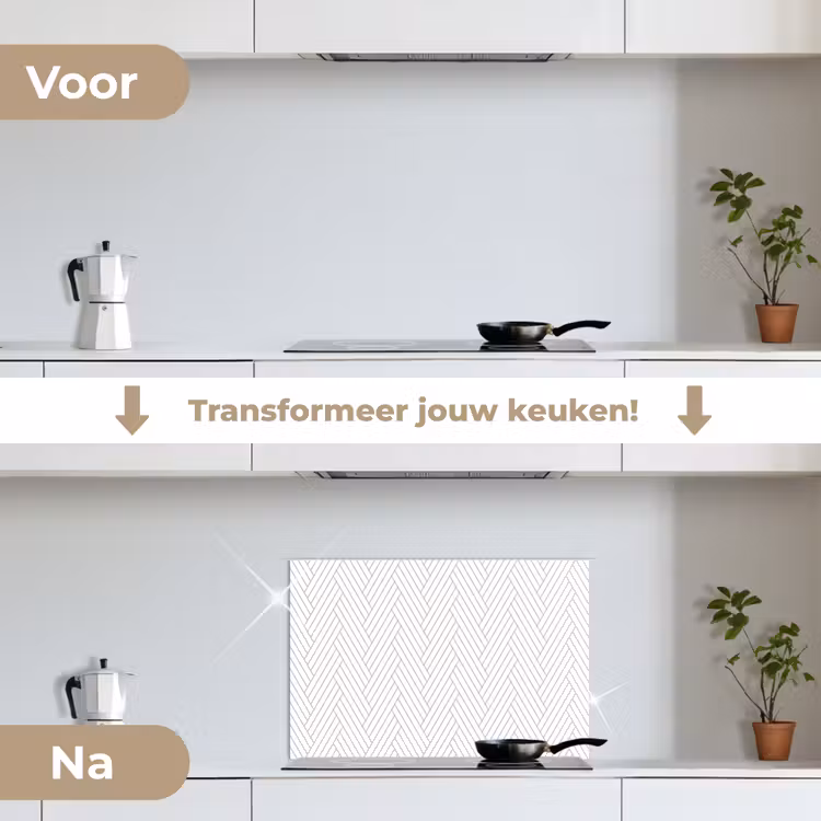 Spatscherm keuken - Grafisch - Patroon - Modern - Geweven — 2