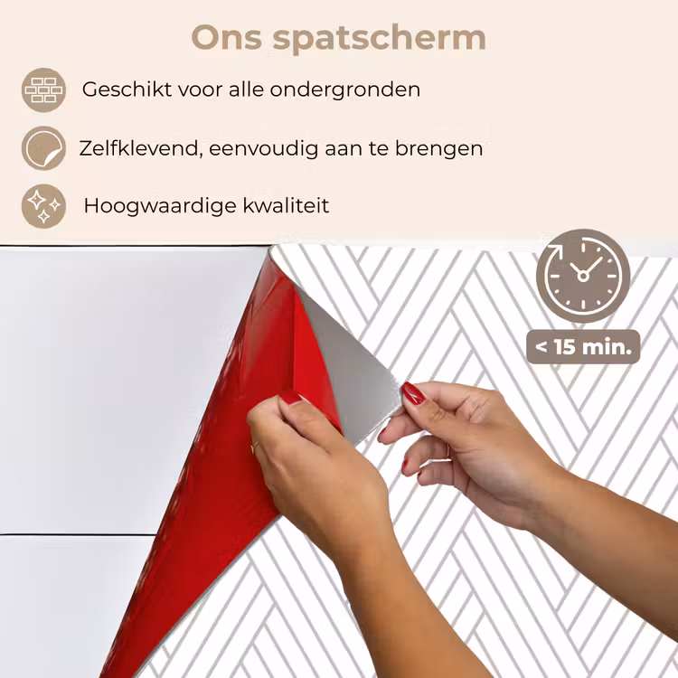 Spatscherm keuken - Grafisch - Patroon - Modern - Geweven — 3