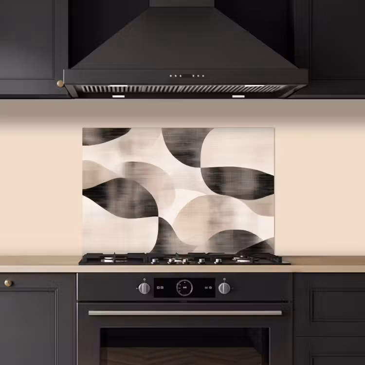 Spatscherm keuken - Grillige vormen - Subtiele overgangen - Dynamisch — 2