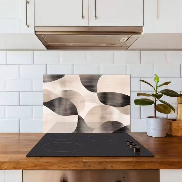 Spatscherm keuken - Grillige vormen - Subtiele overgangen - Dynamisch — 6