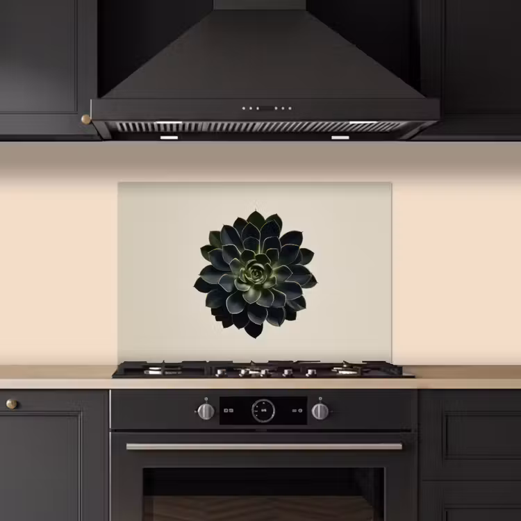 Spatscherm keuken - Rozet - Cirkelvormig - Donkergroen — 2