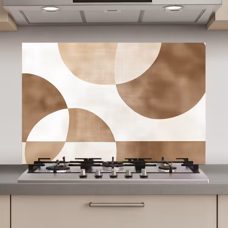 Spatscherm keuken - Snijdende cirkels - Overlappende vlakken — 1