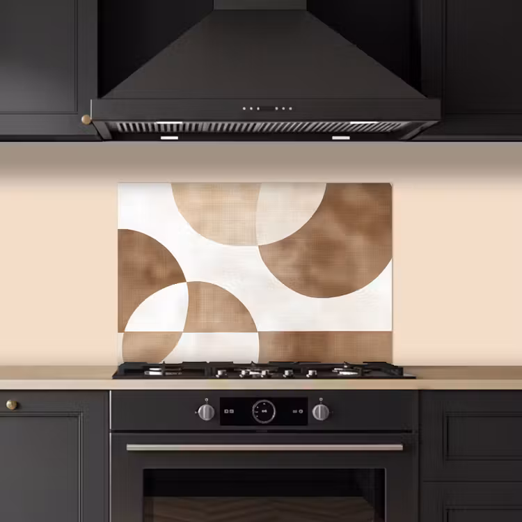 Spatscherm keuken - Snijdende cirkels - Overlappende vlakken — 2