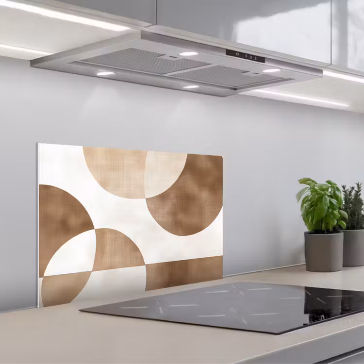 Spatscherm keuken - Snijdende cirkels - Overlappende vlakken — 5