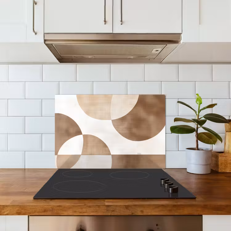 Spatscherm keuken - Snijdende cirkels - Overlappende vlakken — 6