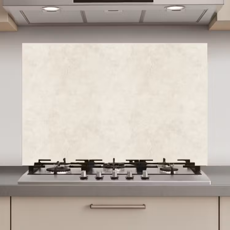 Spatscherm keuken - Crème - Egaal - Beton — 1