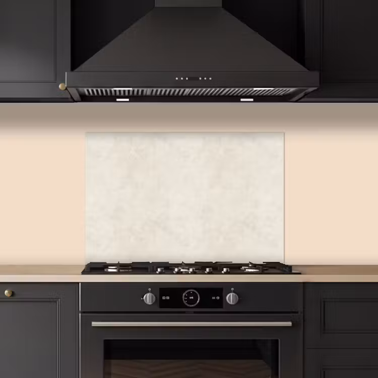 Spatscherm keuken - Crème - Egaal - Beton — 2