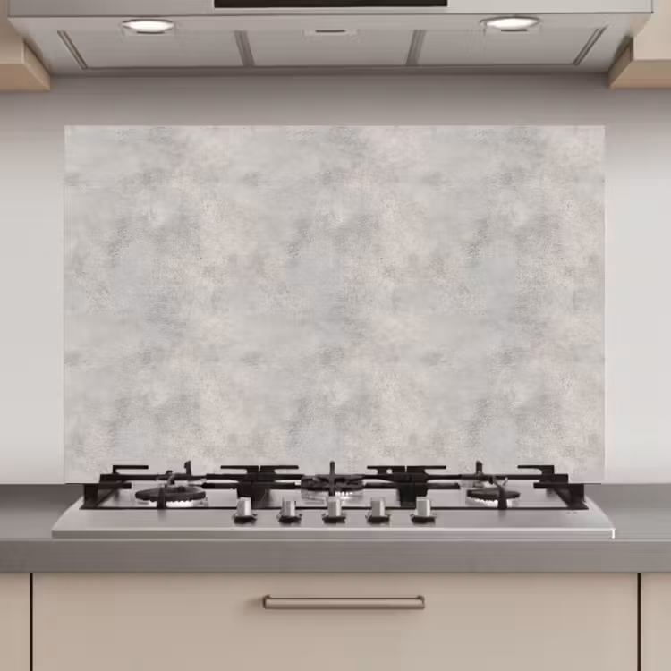 Spatscherm keuken - Grijs - Beton - Industrieel — 1
