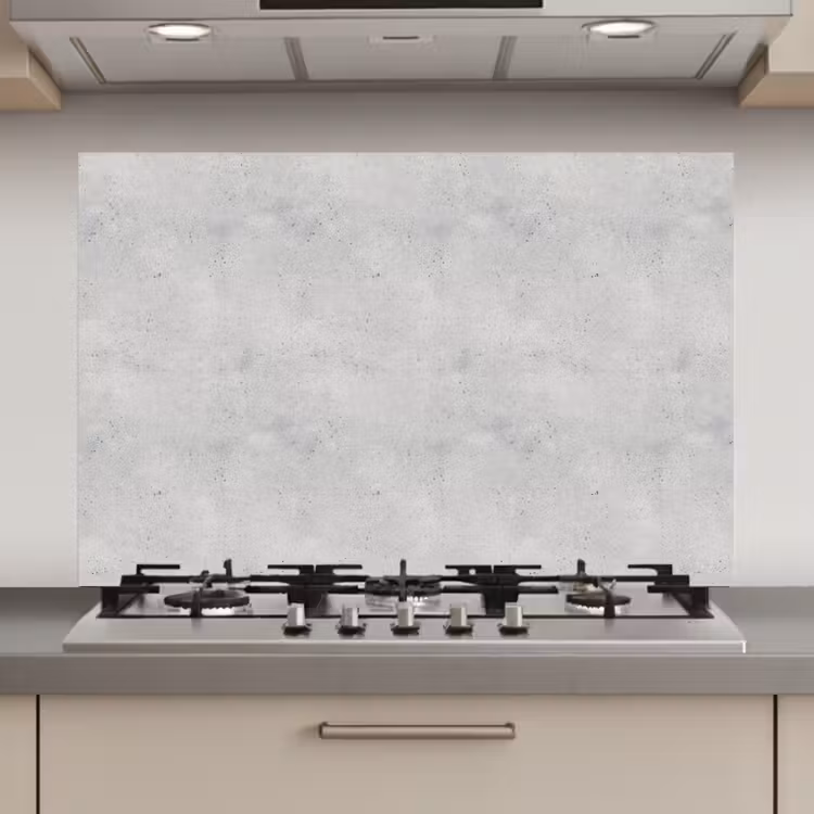 Spatscherm keuken - Grijs - Beton - Neutraal — 1