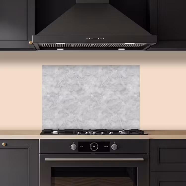 Spatscherm keuken - Grijs - Marmer - Mat — 2