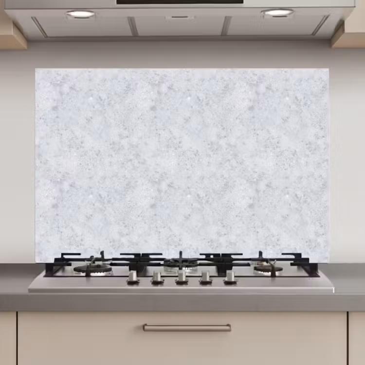 Spatscherm keuken - Grijs - Terrazzo-effect - Beton — 1