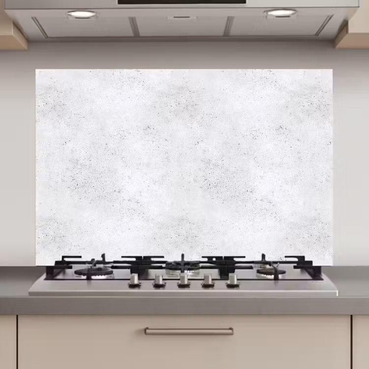 Spatscherm keuken - Lichtgrijs - Betonstructuur - Subtiel — 1