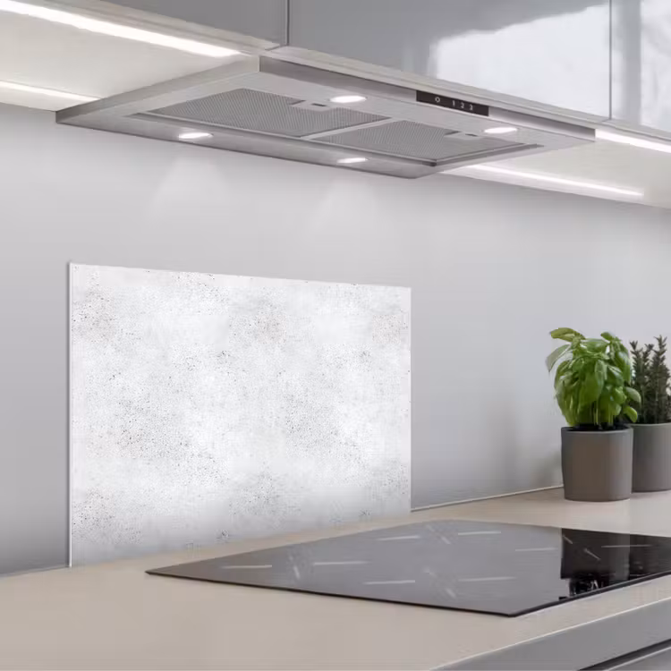 Spatscherm keuken - Lichtgrijs - Betonstructuur - Subtiel — 5