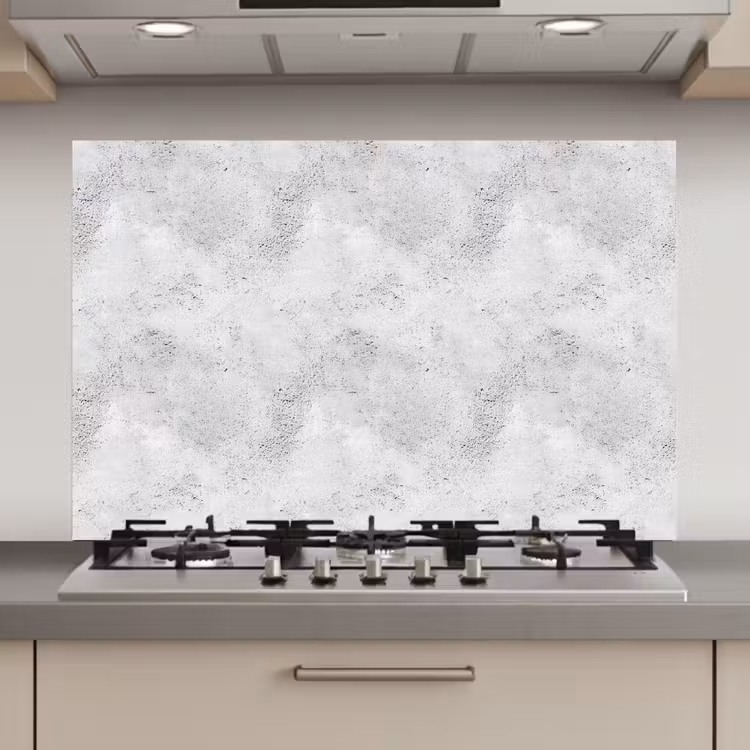 Spatscherm keuken - Lichtgrijs - Ruw - Subtiel — 1