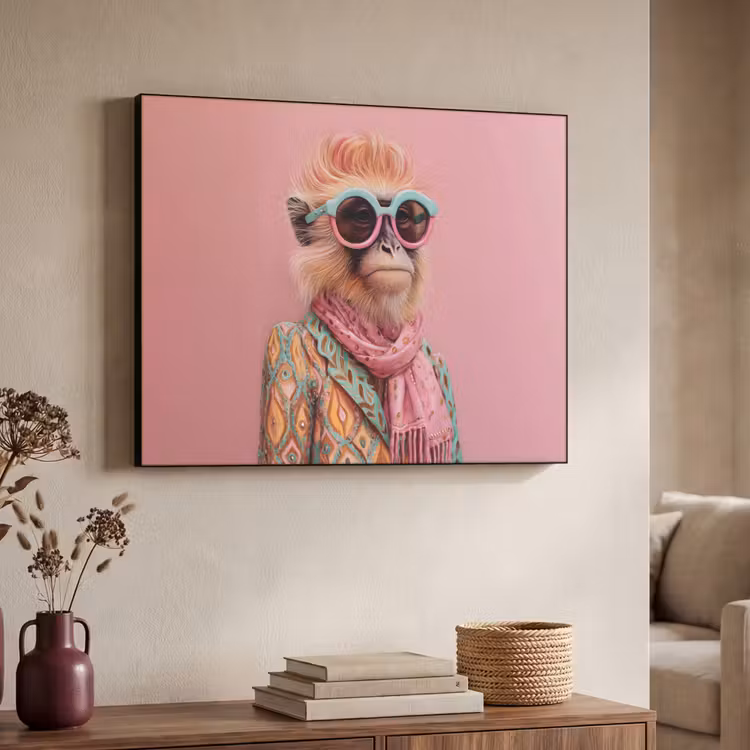 Art Frame - Sjaal - Aap - Zonnebril - Jasje — 4