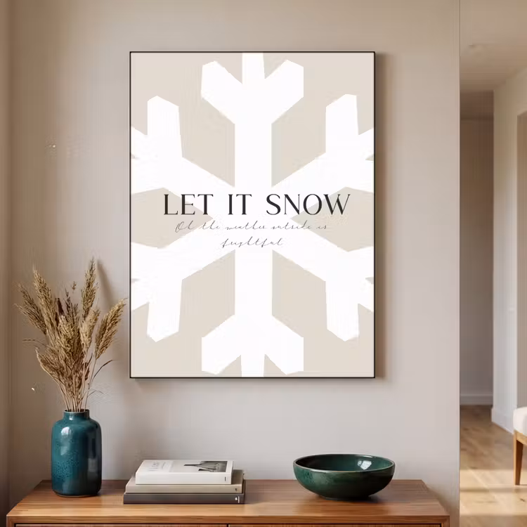 Art Frame - Sneeuw - Japandi - Winter - Decoratie — 2