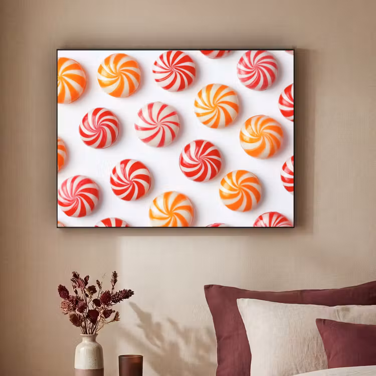 Art Frame - Snoep - Patroon - Rood - Oranje — 2